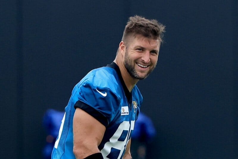 Tim Tebow in his football match