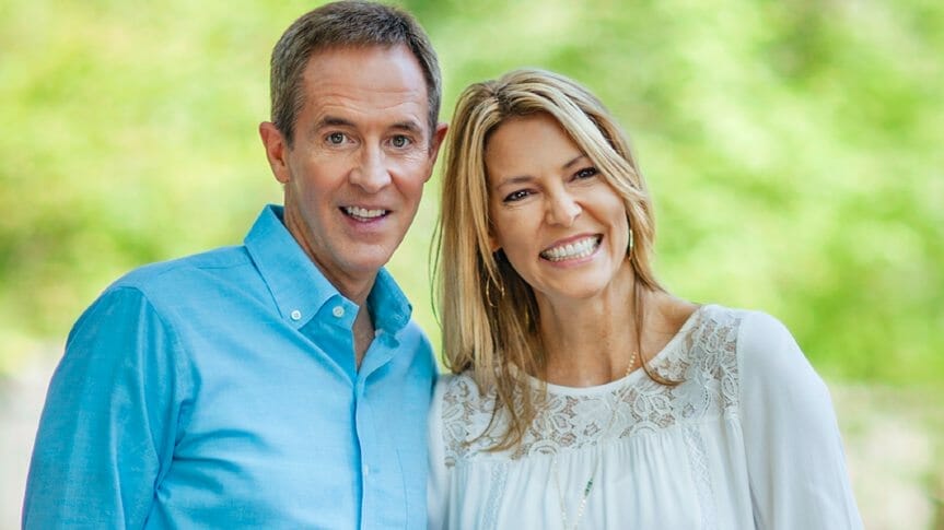 Andy Stanley with his wife smiling