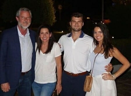 Becki Tilley with her husband and kids