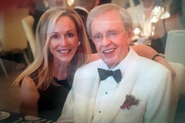 Becky Stanley with her father Pastor Charles Stanley 