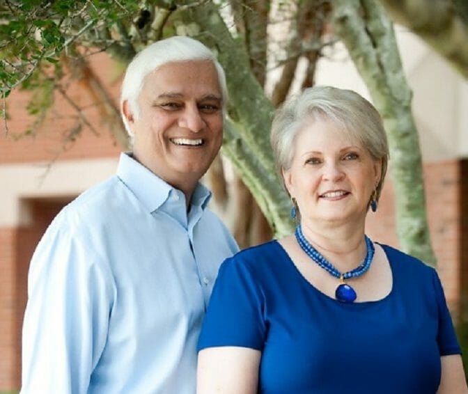 Ravi Zacharias with his wife together