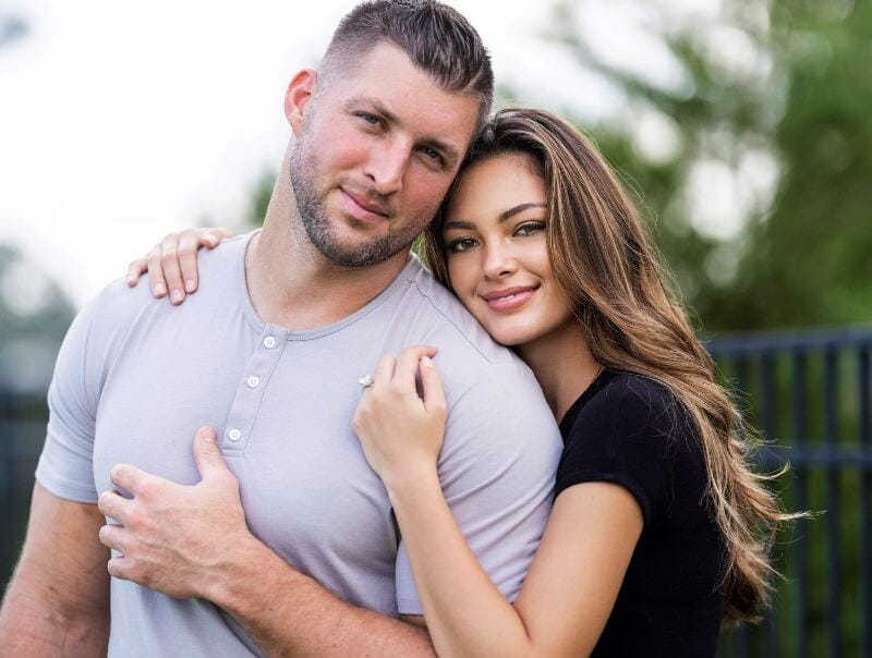 Tim Tebow and Demi-Leigh together as a couple