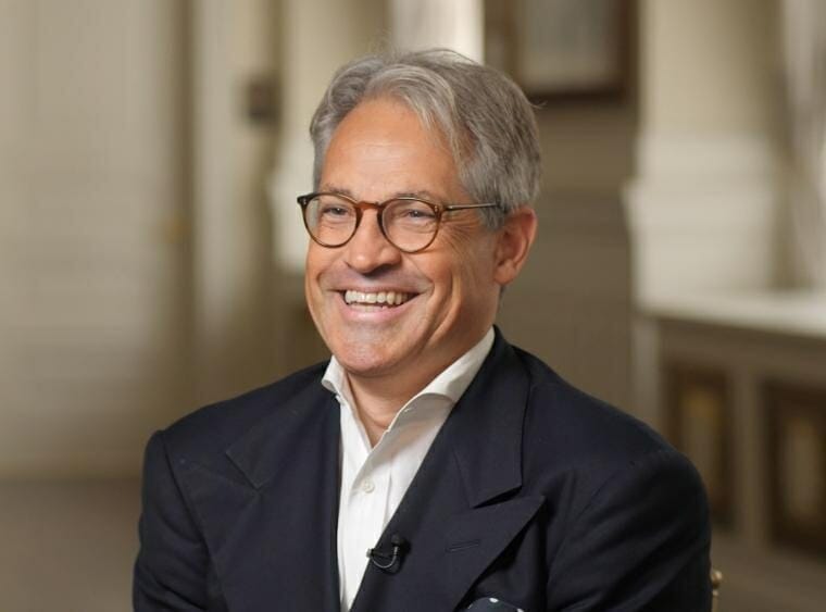 Images of talk show host, Eric Metaxas
