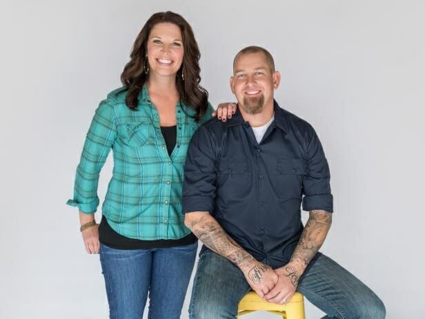 Jen Hatmaker smiling with her husband, Brandon