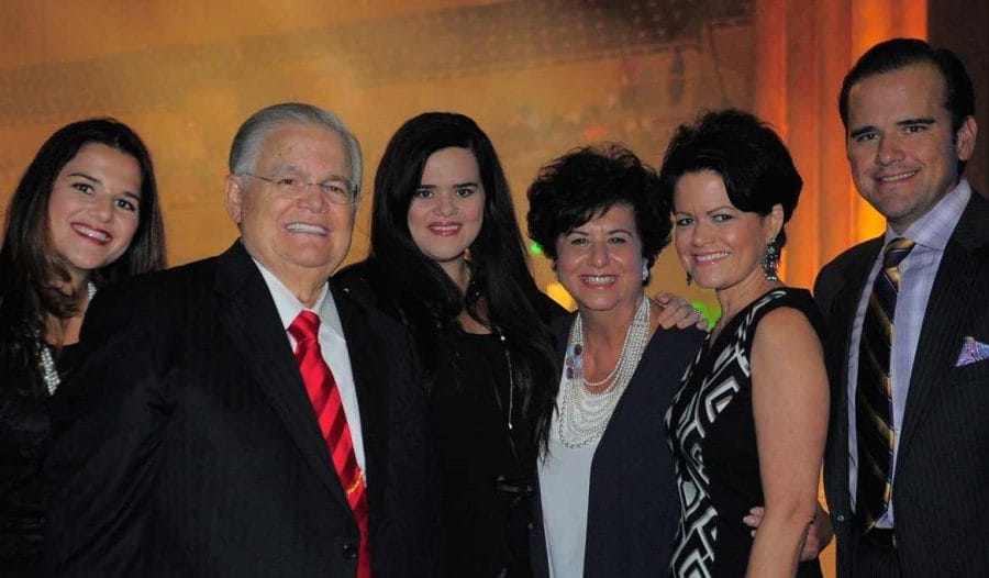 John Hagee with his wife and his children