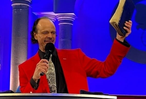 Tracey Cooke looking cool in Red suit