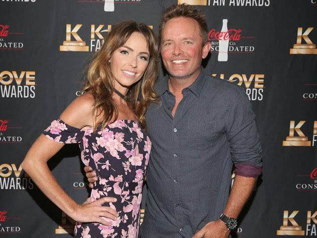 Chris Tomlin with his wife, Lauren Bricken